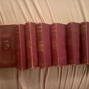 Antique The Works of Shakespeare Red Hardcover Book Partial Set 1902